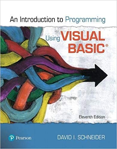 Introduction to Programming Using Visual Basic (11th Edition) [2019] - Original PDF